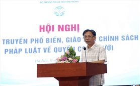 Phổ biến chính sách về quyền con người cho phóng viên, cán bộ ngành Thông tin và Truyền thông