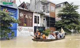 Hình ảnh mới nhất về mưa lũ ở thành phố Yên Bái