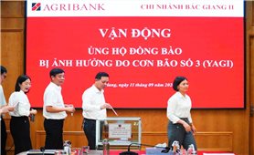 Cán bộ, người lao động Agribank quyên góp hơn 20 tỷ đồng ủng hộ đồng bào khắc phục hậu quả bão số 3