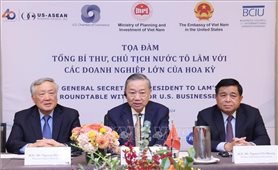 Tổng Bí thư, Chủ tịch nước Tô Lâm dự tọa đàm với các doanh nghiệp hàng đầu Hoa Kỳ