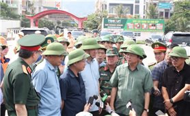 Phó Thủ tướng Trần Hồng Hà kiểm tra công tác ứng phó siêu bão Yagi tại Quảng Ninh