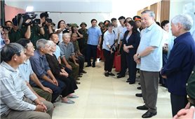 Tổng Bí thư Tô Lâm kiểm tra công tác khắc phục hậu quả bão, lụt tại tỉnh Thái Nguyên