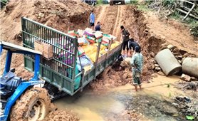Mưa lũ trôi cầu, lở đường: Hơn 1.300 người dân tộc Thái ở Nghệ An bị cô lập