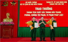 Bộ Tư lệnh Bộ đội Biên phòng trao thưởng thành tích xuất sắc trong đấu tranh phòng, chống tội phạm