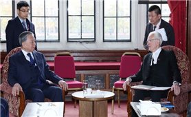 Tổng Bí thư Tô Lâm hội kiến Chủ tịch Thượng viện Anh John Mcfall