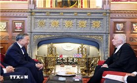 Tổng Bí thư Tô Lâm hội kiến Chủ tịch Hạ viện Anh Lindsay Hoyle
