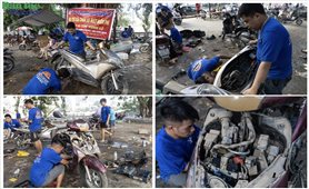 Ngập sâu nhiều ngày, xe máy ở Tuyên Quang bỗng nổ máy trở lại nhờ điều đặc biệt này