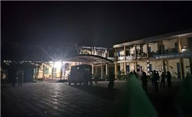 Cháy trường mầm non ở xã Thác Bà, nghi có nạn nhân tử vong