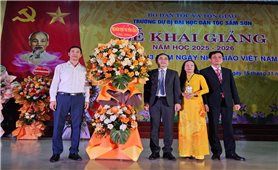 Trường Dự bị Đại học Dân tộc Sầm Sơn khai giảng năm học 2025 – 2026