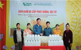 Tập huấn và bàn giao giống, vật tư sản xuất nấm đông trùng hạ thảo cho nông dân tại Phú Thọ