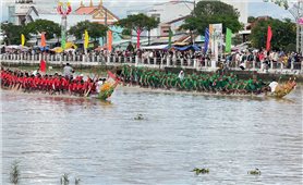 Sôi nổi Giải đua ghe Ngo tỉnh Vĩnh Long mừng Lễ hội Ok Om Bok 2025