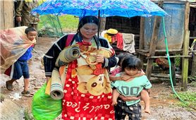 Quảng Ngãi: Tập trung sơ tán các hộ đồng bào DTTS về nơi ở an toàn trước nguy cơ sạt lở, lũ quét