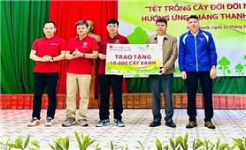 Tặng 10.000 cây giống cho các gia đình có hoàn cảnh khó khăn tại xã Mậu Lâm