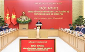 Thủ tướng trao Quyết định thành lập 15 Đảng bộ trực thuộc Đảng uỷ Chính phủ