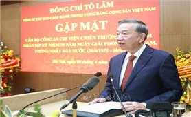 Tổng Bí thư Tô Lâm gặp mặt cán bộ Công an chi viện chiến trường miền Nam
