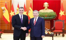 Tổng Bí thư Tô Lâm tiếp Thủ tướng Tây Ban Nha