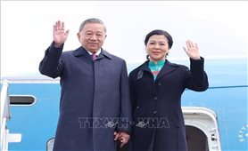 Tổng Bí thư Tô Lâm và Phu nhân bắt đầu thăm cấp Nhà nước Cộng hòa Belarus