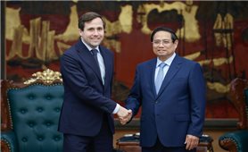 Thủ tướng Phạm Minh Chính tiếp Bộ trưởng Hợp tác phát triển quốc tế và Ngoại thương Thụy Điển