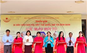Triển lãm “Di sản văn hóa phi vật thể quốc gia tại Bình Định - Sắc màu hội tụ”