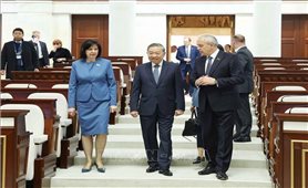 Tổng Bí thư Tô Lâm hội kiến Chủ tịch Thượng viện và Chủ tịch Hạ viện Belarus