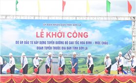 Khởi công tuyến đường bộ cao tốc Hòa Bình - Mộc Châu