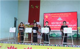 Học sinh DTTS thi vẽ tranh tuyên truyền phòng chống tảo hôn và hôn nhân cận huyết thống