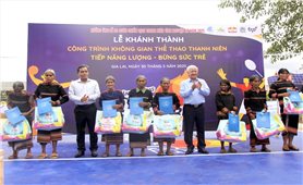 Trung ương Đoàn TNCS Hồ Chí Minh khánh thành công trình không gian thể thao và khởi công 