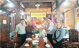 Bình Định: Sở Dân tộc và Tôn giáo thăm, chúc mừng các cơ sở Phật giáo nhân Đại lễ Phật đản 2025
