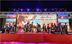 Vân Canh (Bình Định): Rộn ràng khai hội trống đôi và cồng chiêng