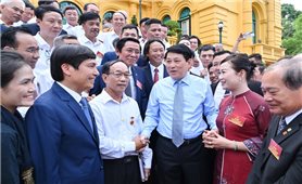 Chủ tịch nước Lương Cường: Sự sáng tạo và tài hoa là yếu tố quan trọng nhất tạo nên giá trị bền vững cho sản phẩm truyền thống