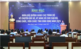 Bình Định: Mở lớp bồi dưỡng nâng cao trình độ về chuyển đổi số cho cán bộ