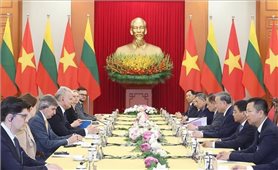 Tổng Bí thư Tô Lâm tiếp Tổng thống Lithuania