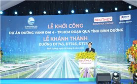 Phó Thủ tướng Mai Văn Chính phát lệnh khởi công đường Vành đai 4 đoạn qua tỉnh Bình Dương