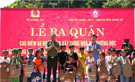 40 ngày đêm dựng nhà, xây trường cho vùng lũ Nghệ An