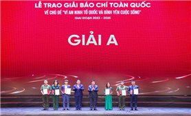 Báo Vietnamnet đạt giải A Giải báo chí toàn quốc “Vì An ninh Tổ quốc và bình yên cuộc sống”