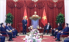 Tổng Bí thư và Chủ tịch nước dự lễ bàn giao Trụ sở làm việc Cơ quan Chủ tịch nước