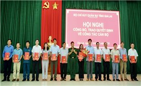 Gia Lai: Trao quyết định bổ nhiệm các cấp chính trị viên quân sự xã