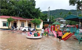 Vất vả trước năm học mới của thầy cô Trường mầm non Thiết Ống