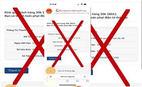 Cảnh báo giả mạo Cảnh sát Giao thông thông báo yêu cầu đóng phạt qua Cổng Dịch vụ công Quốc gia