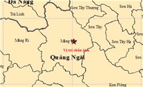 Quảng Ngãi: Động đất 4.5 độ, gây rung chấn diện rộng