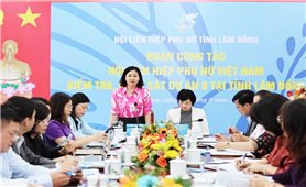 Hội LHPN Việt Nam kiểm tra, giám sát Dự án 8 tại tỉnh Lâm Đồng