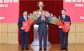 Thanh Hóa có hai tân Phó Bí thư Tỉnh ủy