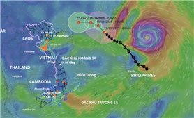 Cơn bão Ragasa rất mạnh hướng vào Biển Đông, có thể ảnh hưởng đến nước ta