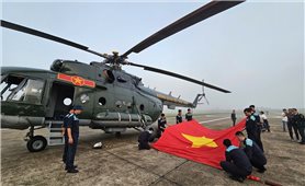 Nhìn lại hình ảnh phi đội trực thăng Mi-171, Mi-17 và Mi-8 trước giờ bay lễ diễu binh 2/9