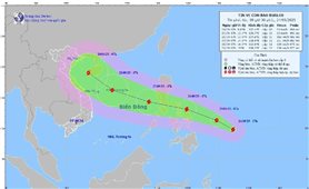 Xuất hiện bão BUALOI sẽ đi vào Biển Đông trở thành cơn bão số 10