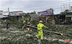 Bão số 10 di chuyển tốc độ 20-25 km/h, sóng biển cao 3-5m, biển động rất mạnh