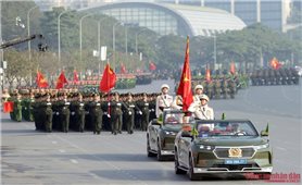 Toàn cảnh Lễ xuất quân bảo vệ an ninh trật tự phục vụ Đại hội XIV của Đảng