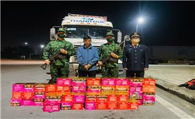 Quảng Ninh: Bắt giữ xe Container vận chuyển 165 kg pháo hoa nổ trái phép