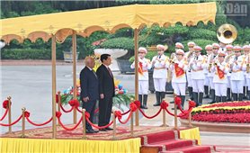 Chủ tịch nước Lương Cường chủ trì lễ đón Chủ tịch Hội đồng châu Âu thăm chính thức Việt Nam