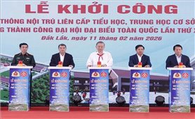 Tổng Bí thư Tô Lâm dự khởi công trường phổ thông nội trú tại xã Ea Rốk, Đắk Lắk